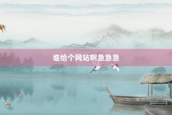 谁给个网站啊急急急